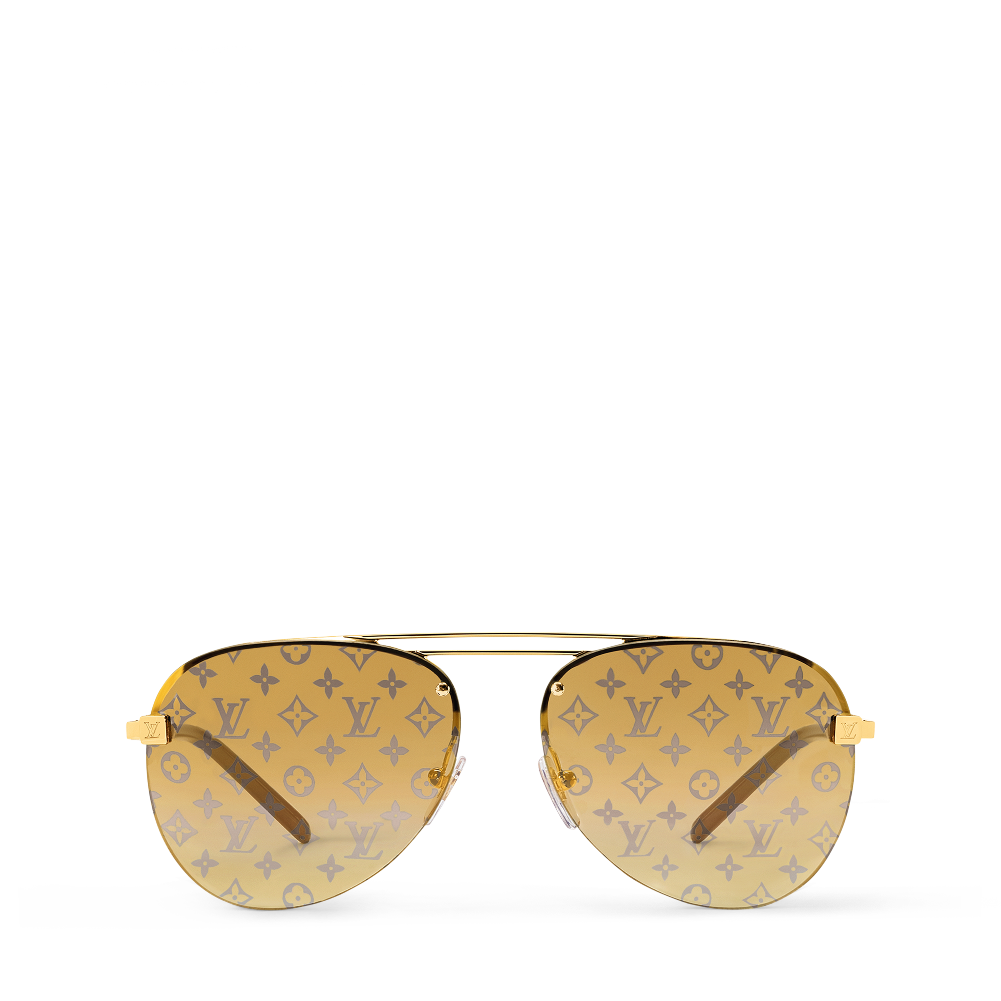 Clockwise Sunglasses - Luxury S00 Gold | LOUIS VUITTON